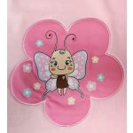 Névvel hímzett wellsoft babatakaró-Pillangó