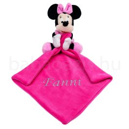 Névvel hímzett szundikendő-Minnie-pink 2