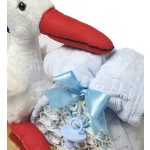 Gólyás pelenkatorta – kék