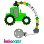 Szilikon rágcsalánc -Traktor-zöld