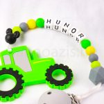 Szilikon rágcsalánc -Traktor-zöld