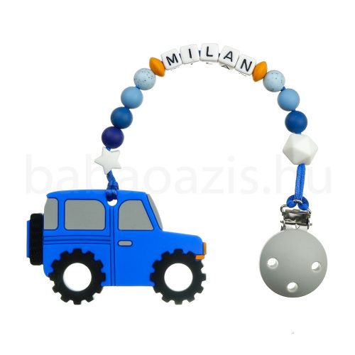 Szilikon rágcsalánc – Terepjáró-kék