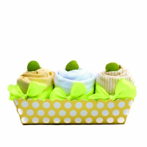 „Muffin” kombidressz csomag – sárga-Méret: 74-80