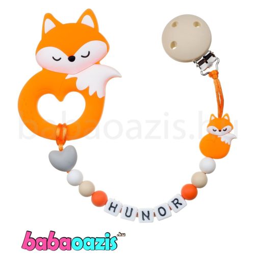 Szilikon rágcsalánc-Róka-narancssárga