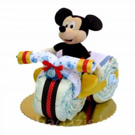 Motoros Mickey egér pelenkatorta