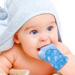  Fogzáskesztyű rágóka - Pöttyös-zöld