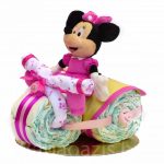 Motoros Minnie egér pelenkatorta