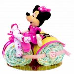 Motoros Minnie egér pelenkatorta