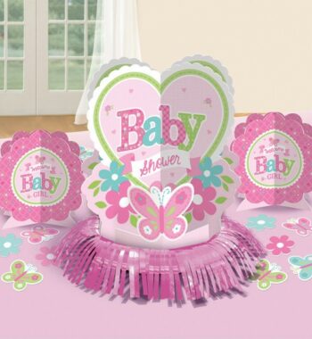 Welcome Baby Asztali dekoráció szett 350x380 - Welcome Baby Asztali dekoráció szett - rózsaszín