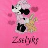 Névvel hímzett Disney Minnie babatakaró-rózsaszín